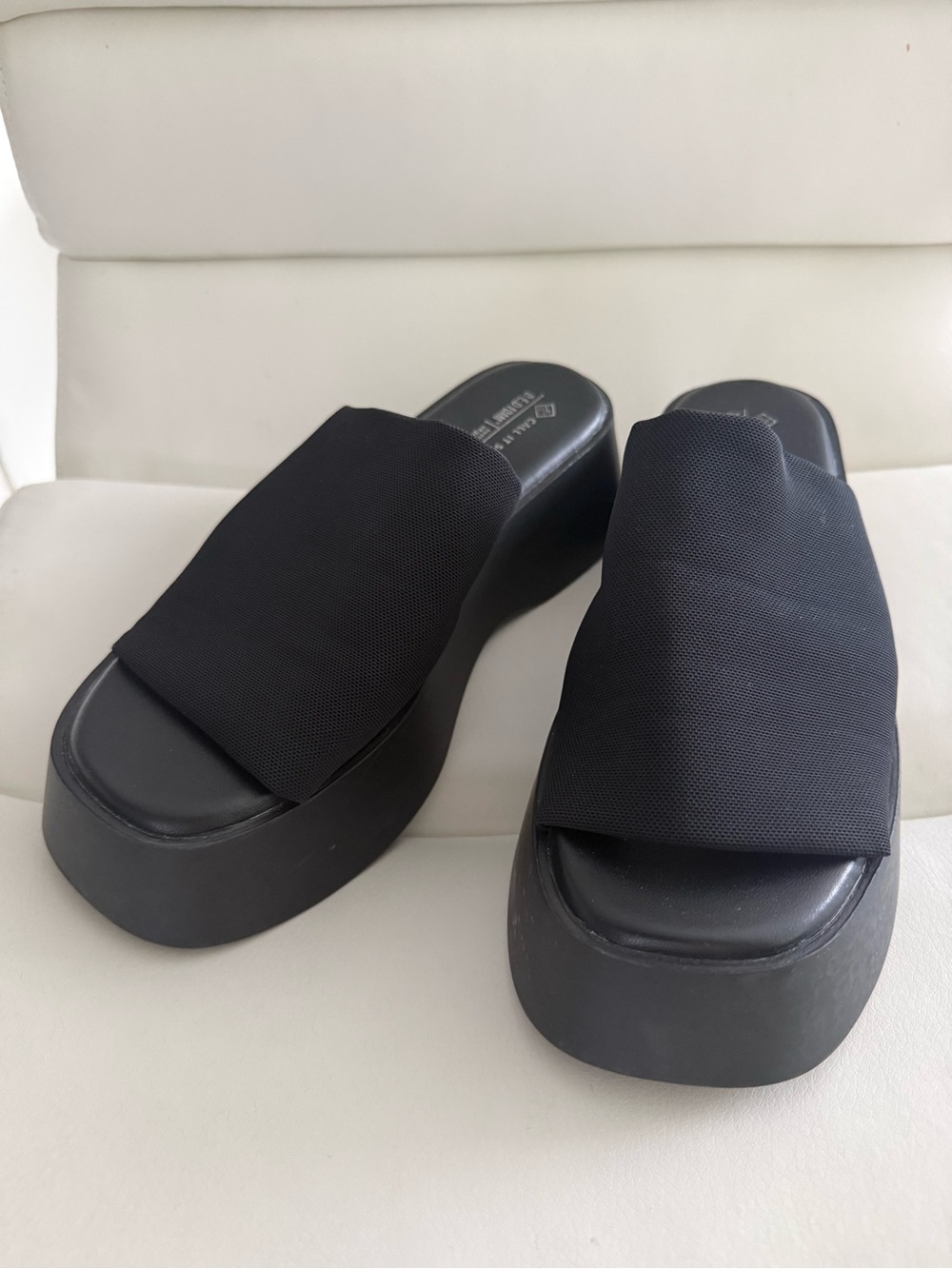 Call it Spring Women’s Black Platform Sandals Size 7